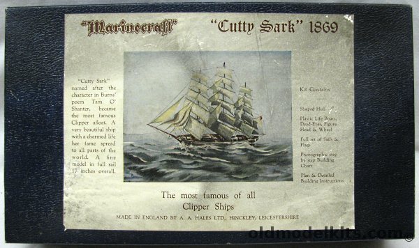 A A Hales Ltd Cutty Sark Marinecraft Kit - 17 Inch Wooden Ship Kit, 658 plastic model kit